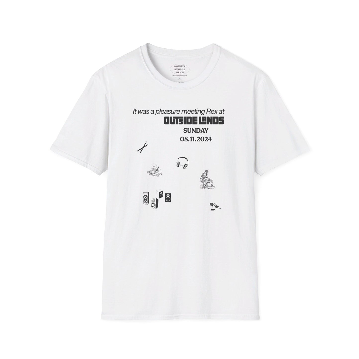 It was a pleasure meeting Rex at outside lands - Unisex Softstyle T-Shirt