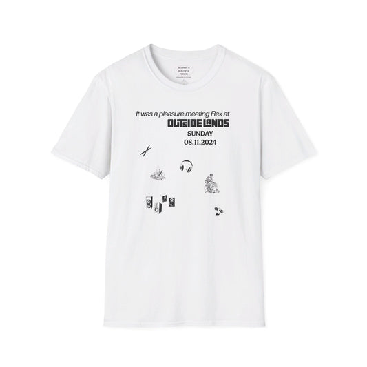 It was a pleasure meeting Rex at outside lands - Unisex Softstyle T-Shirt