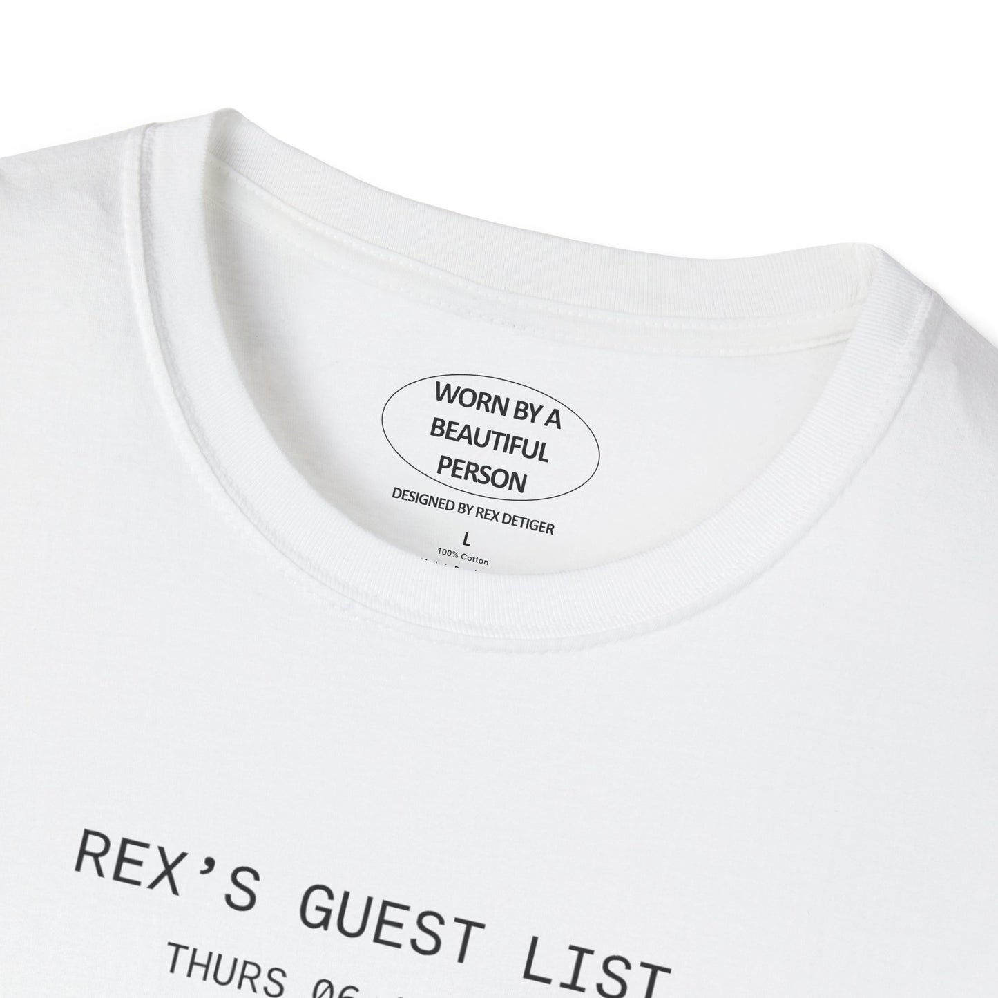 Rex’s Guest List T Shirt 06.12.2025 Jeans NYC