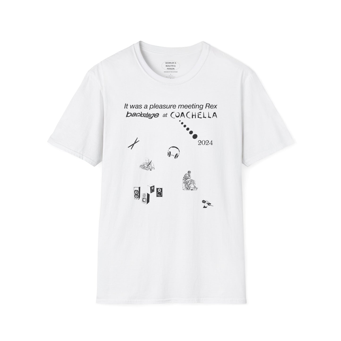 It was a pleasure meeting Rex backstage at Coachella 2024 - Unisex Softstyle T-Shirt