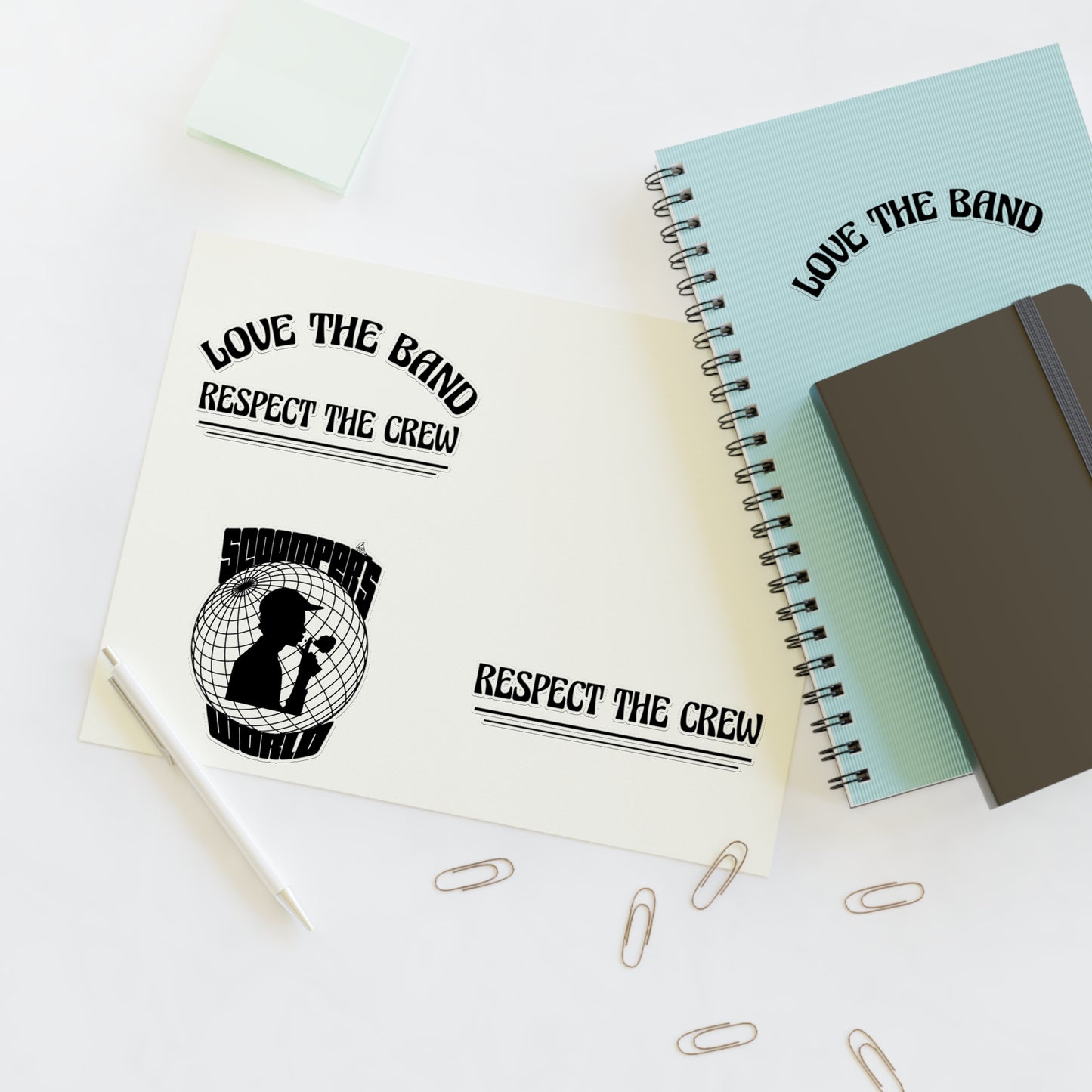 Love the Band, Respect the Crew - Scoomper's World - Sticker Sheets