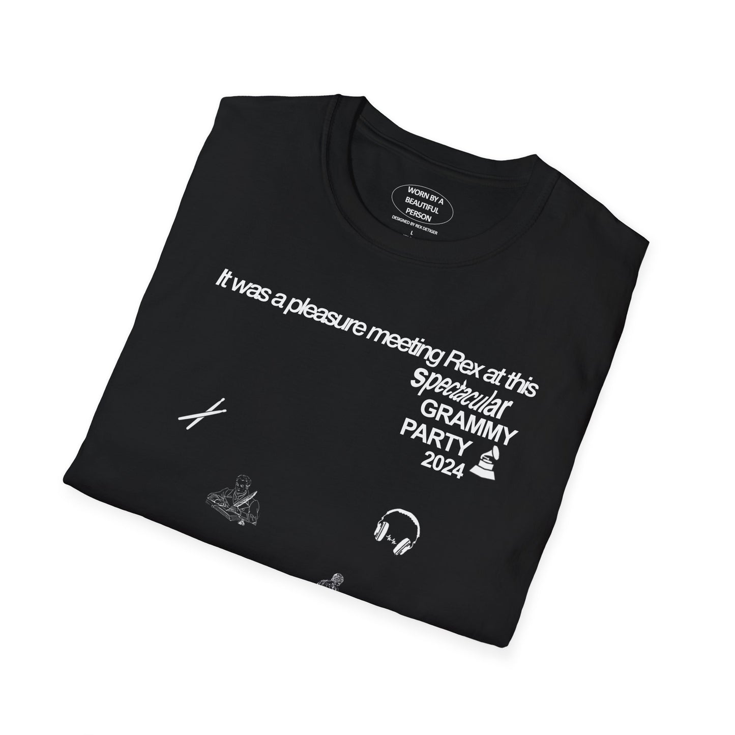 It was a pleasure meeting Rex at this spectacular Grammy Party 2024 - Unisex Softstyle T-Shirt