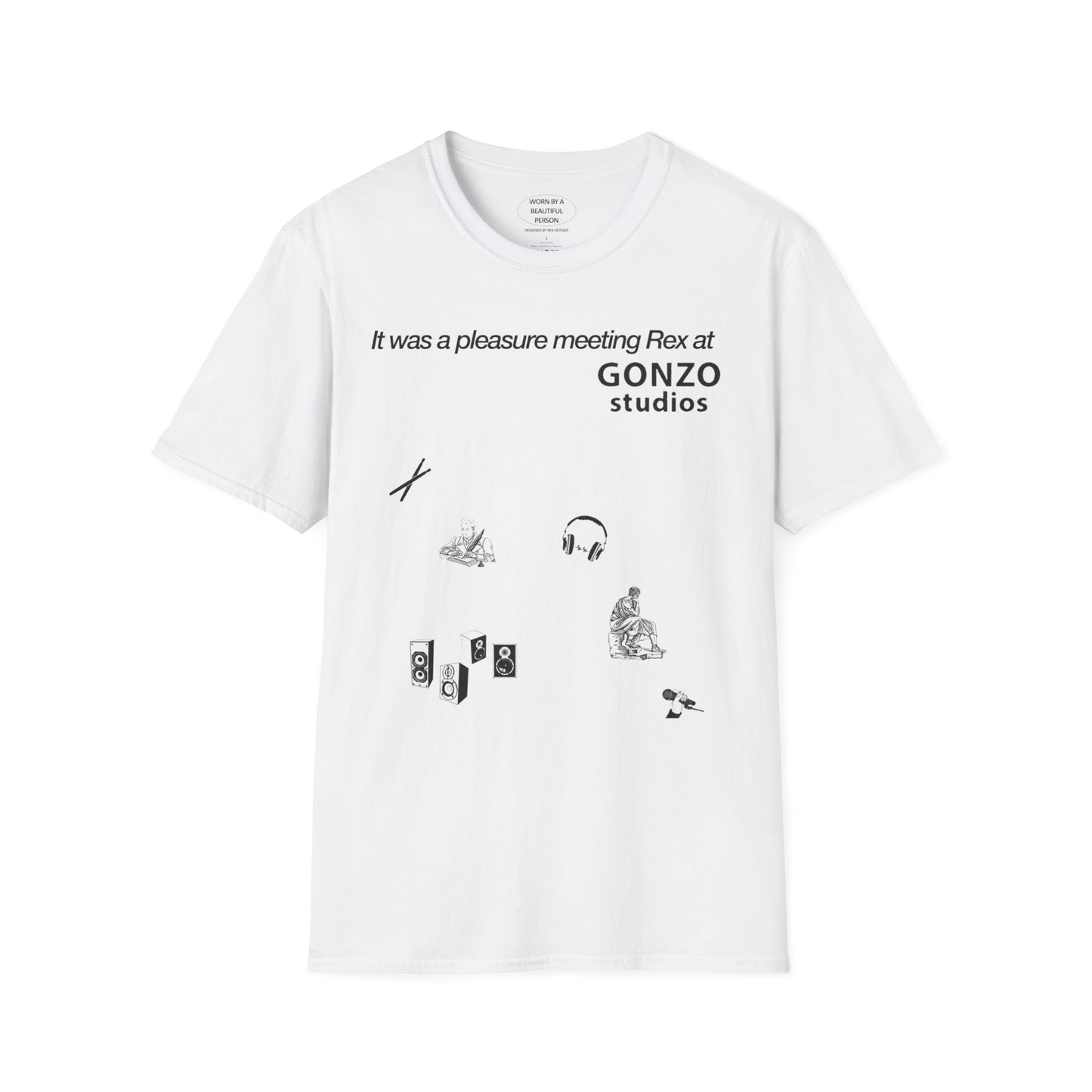 It was a pleasure meeting Rex at Gonzo Studios - Unisex Softstyle T-Shirt