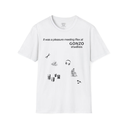 It was a pleasure meeting Rex at Gonzo Studios - Unisex Softstyle T-Shirt