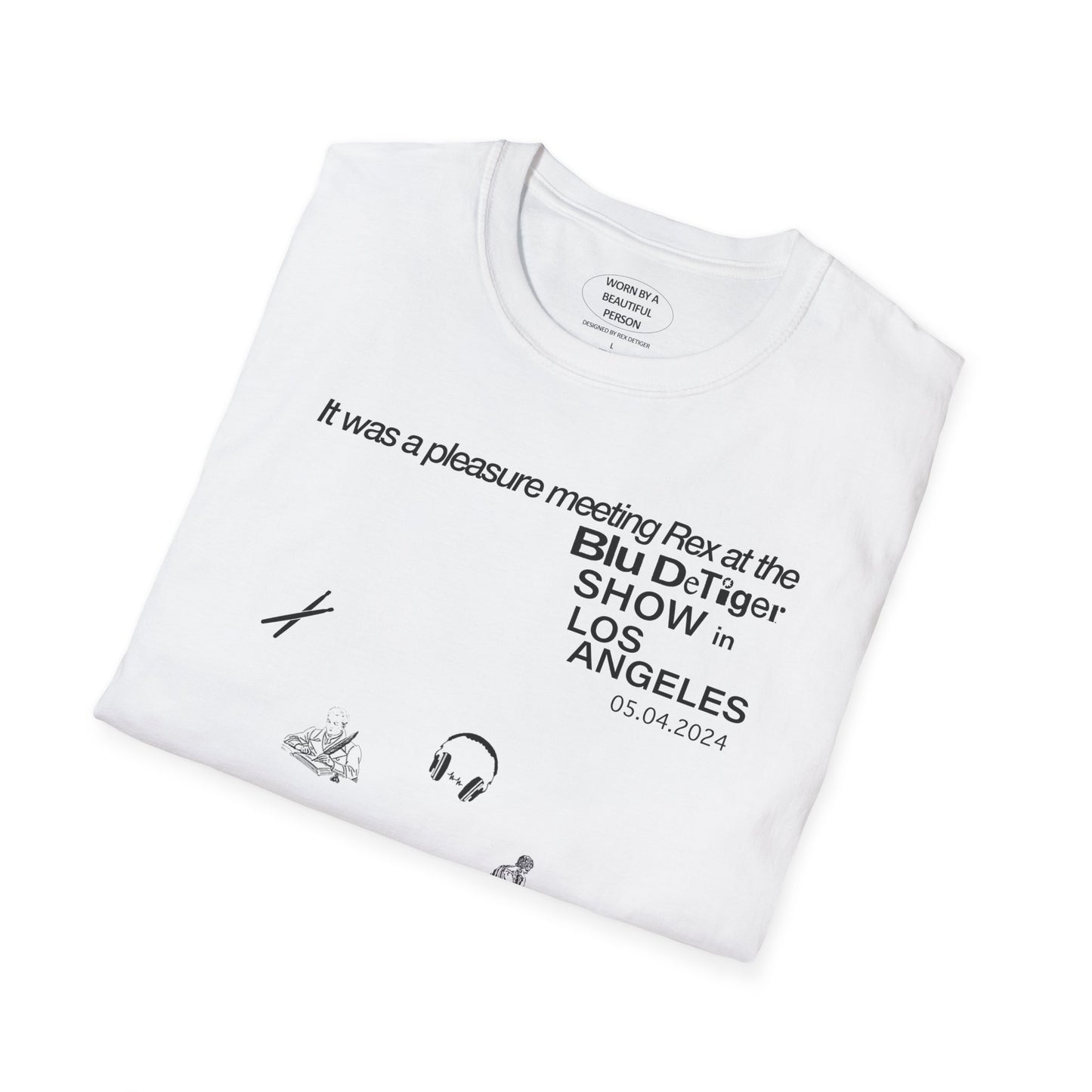 It was a pleasure meeting Rex at the Blu show in Los Angeles - Unisex Softstyle T-Shirt