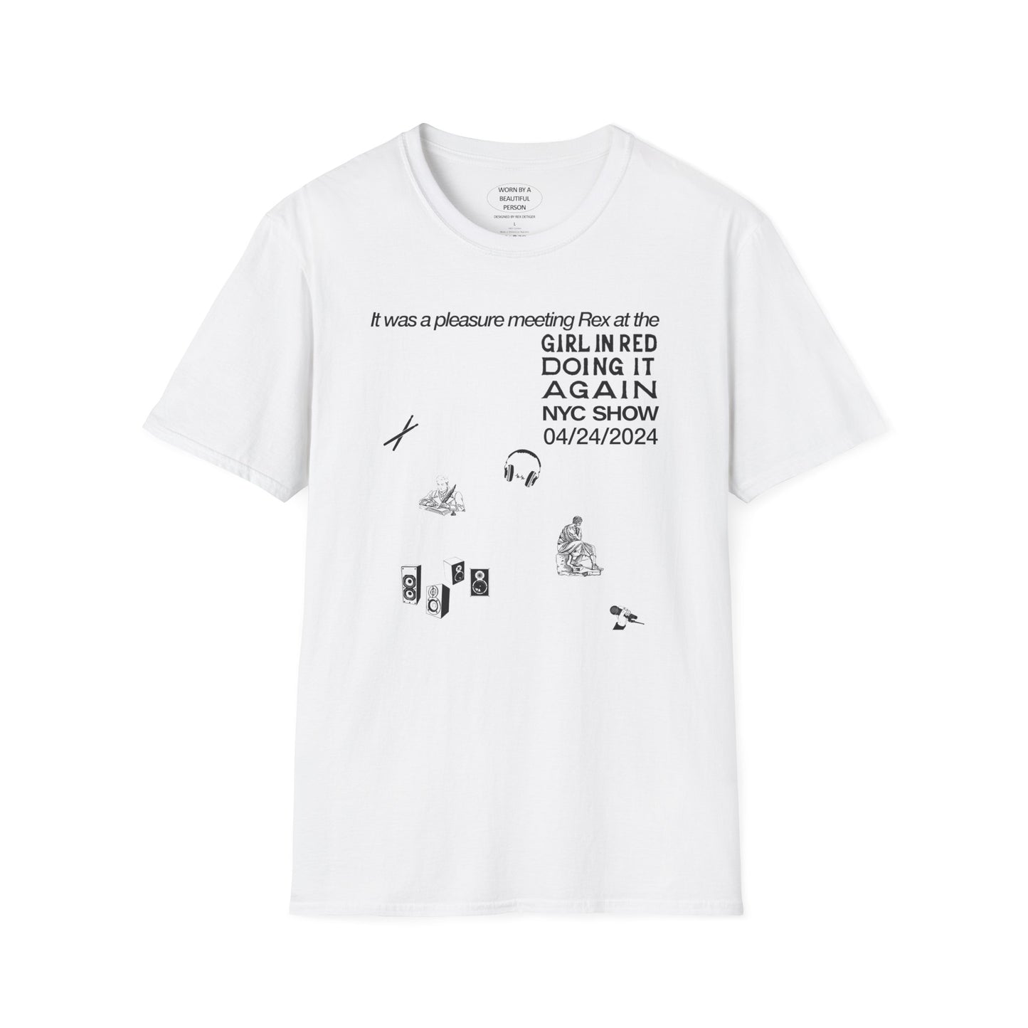 It was a pleasure meeting Rex at the girl in red nyc show - Unisex Softstyle T-Shirt