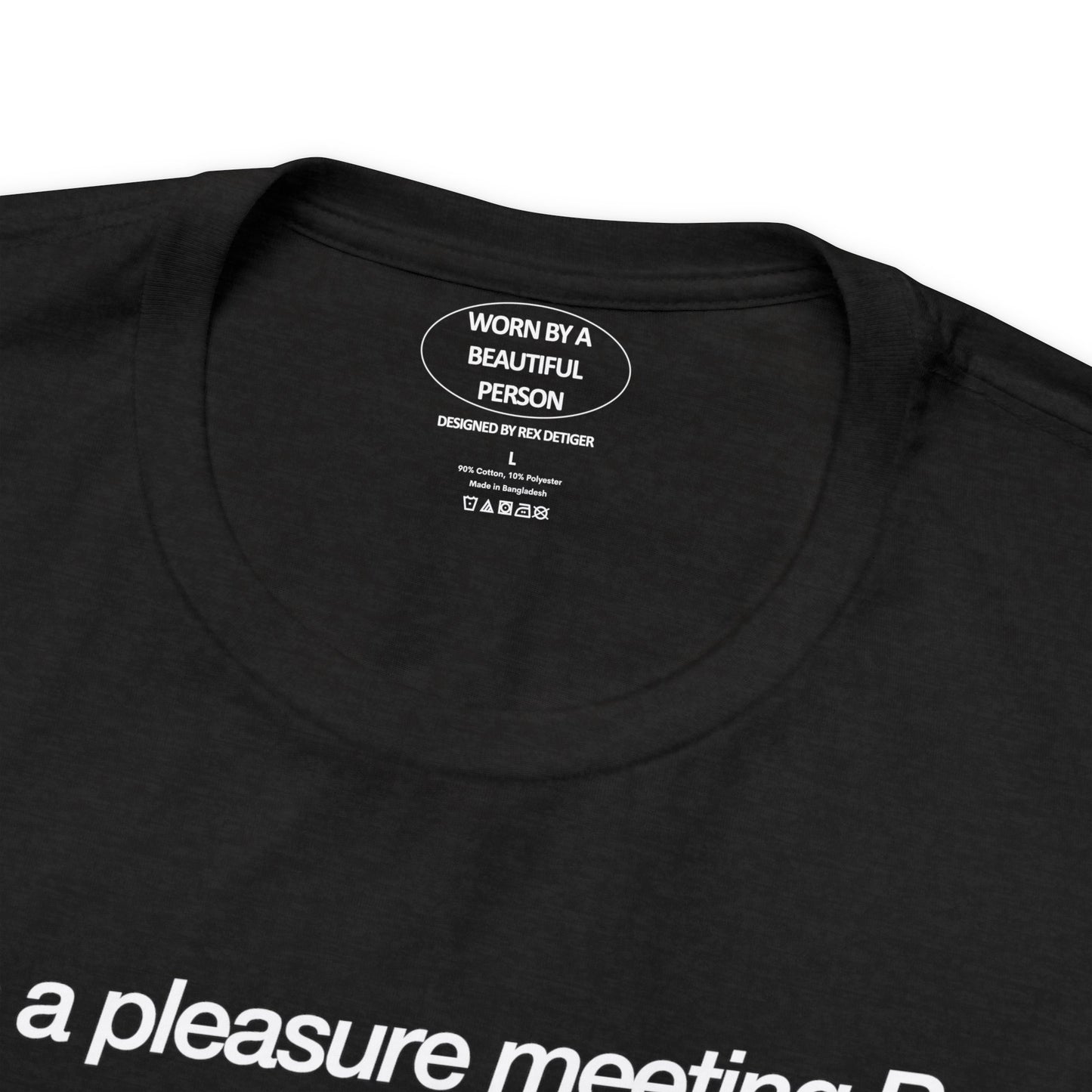 It was a pleasure meeting Rex at the SHOW in LONDON - Unisex Jersey Short Sleeve Tee