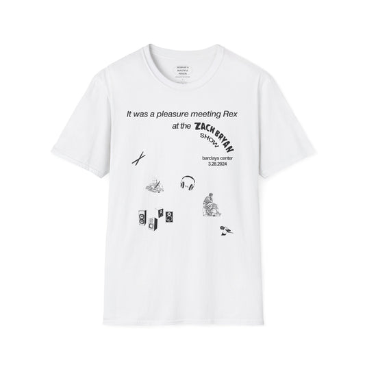 It was a pleasure meeting Rex at the ZB show - Unisex Softstyle T-Shirt
