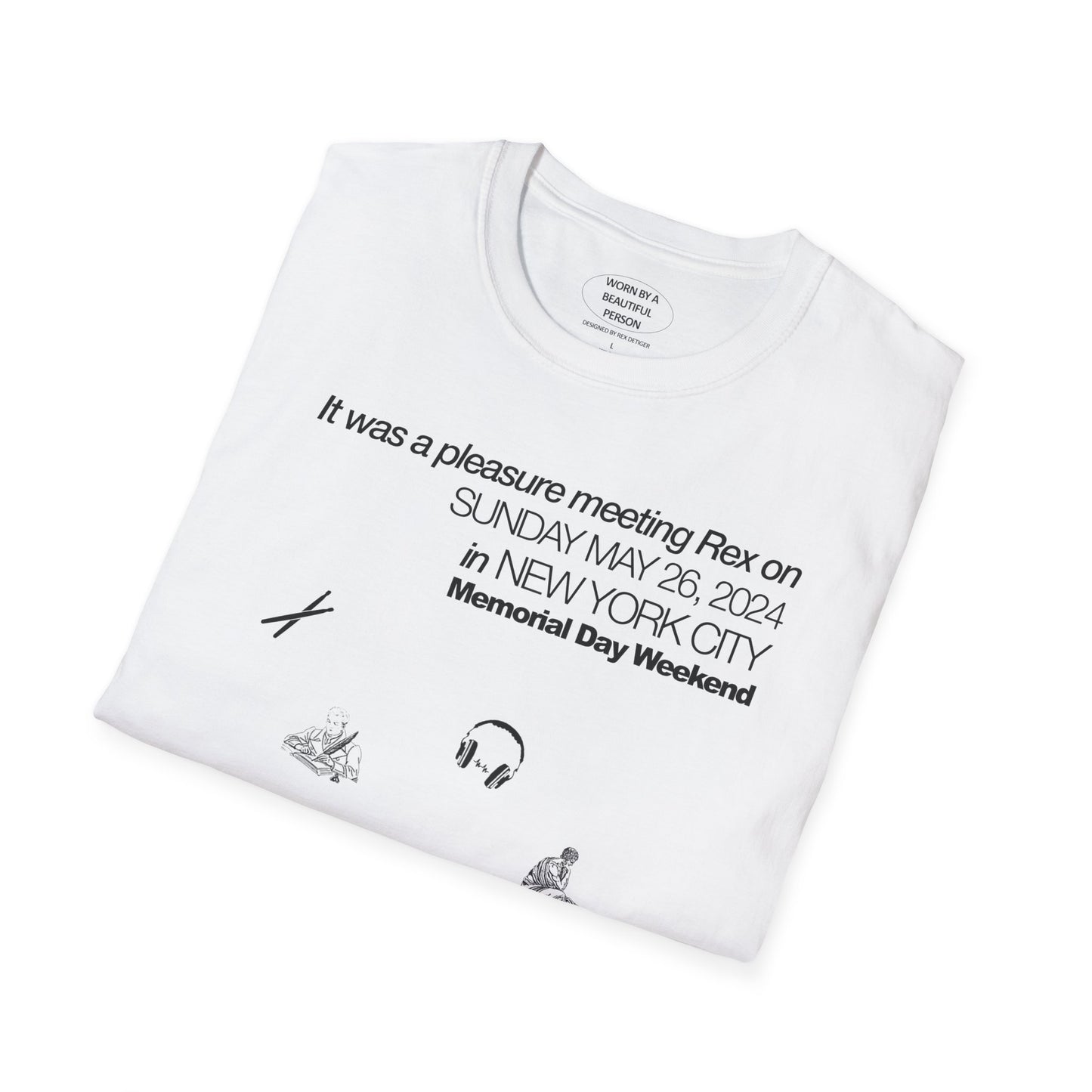 It was a pleasure meeting Rex on Sunday May 26, 2024 - Unisex Softstyle T-Shirt