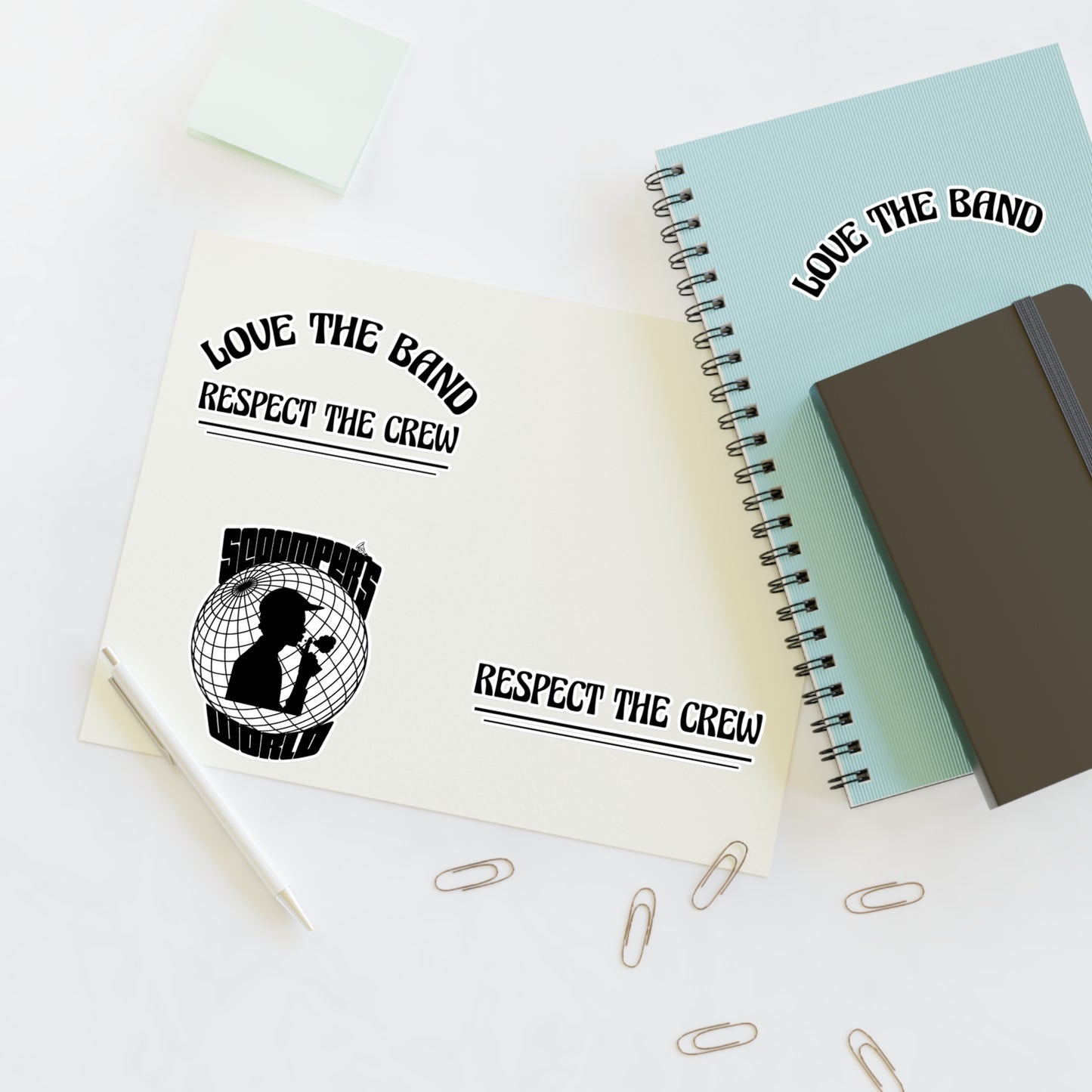 Love the Band, Respect the Crew - Scoomper's World - Sticker Sheets