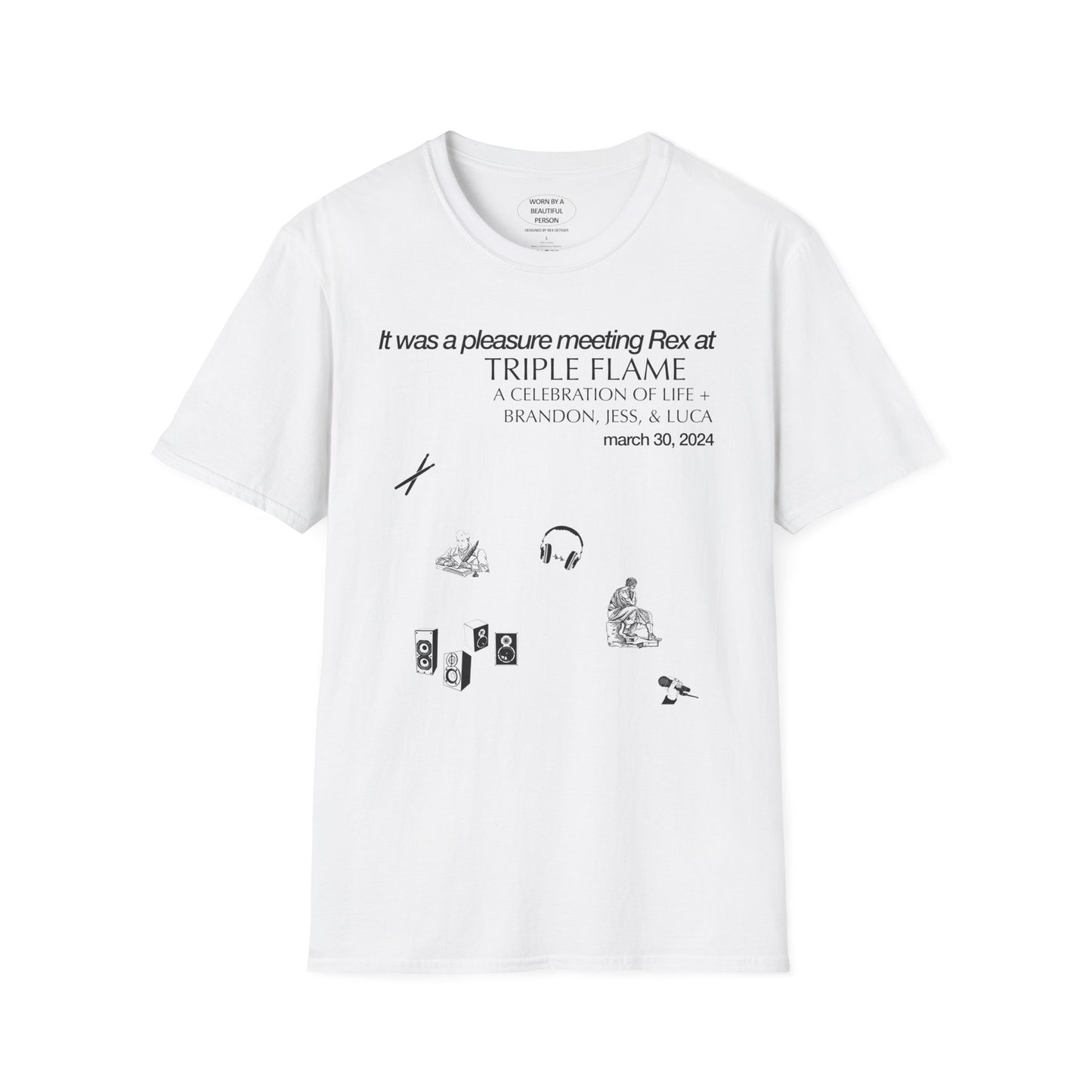 It was a pleasure meeting Rex at Triple Flame - Unisex Softstyle T-Shirt