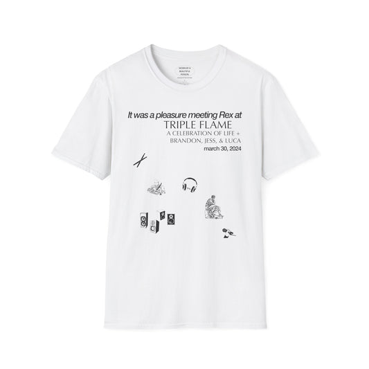 It was a pleasure meeting Rex at Triple Flame - Unisex Softstyle T-Shirt