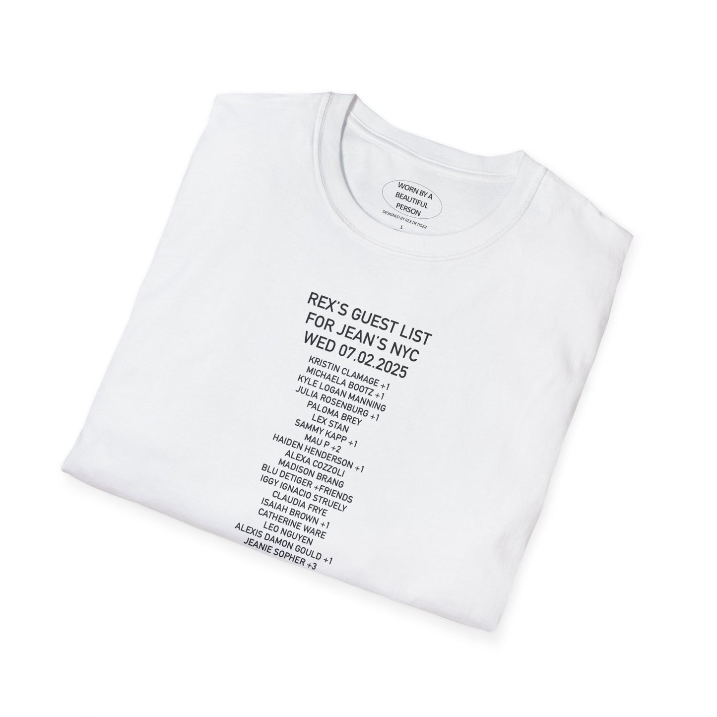 Rex's Guest List for Jean's NYC 07.02.2025