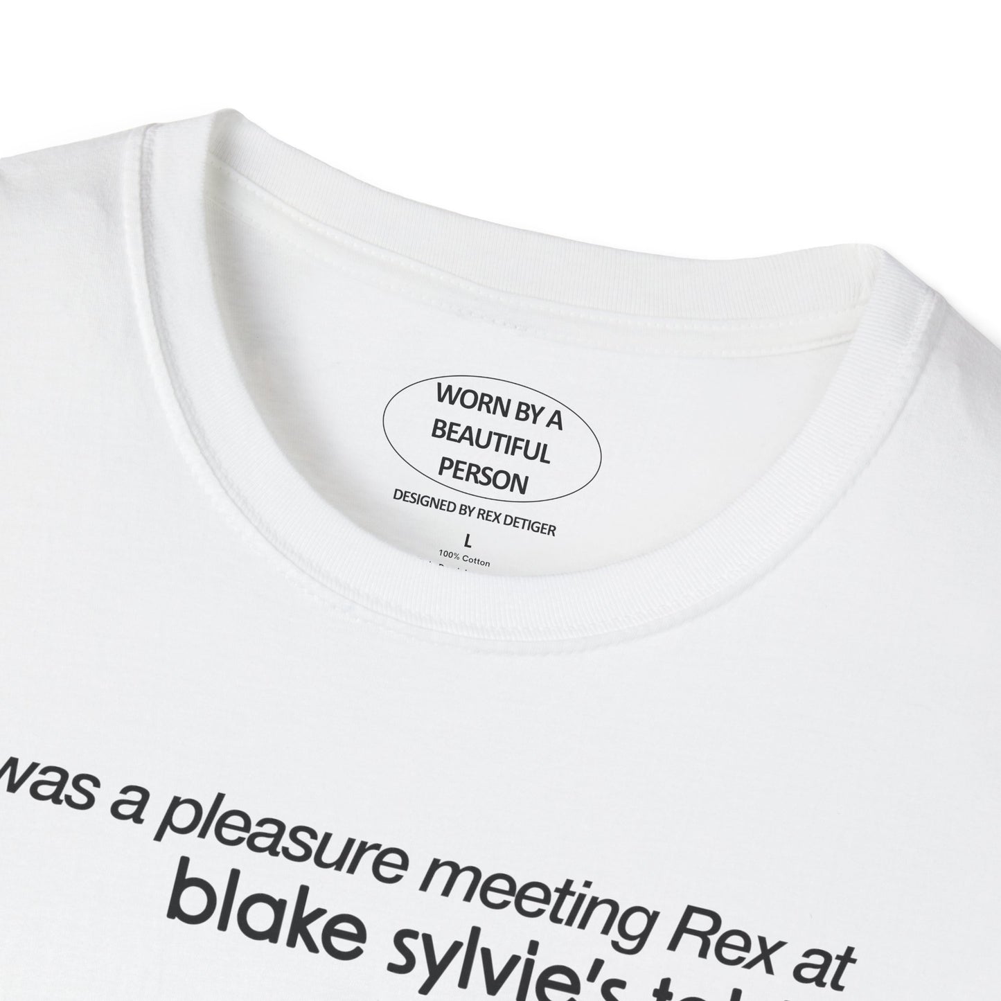 It was a pleasure meeting Rex at blake sylvie's table