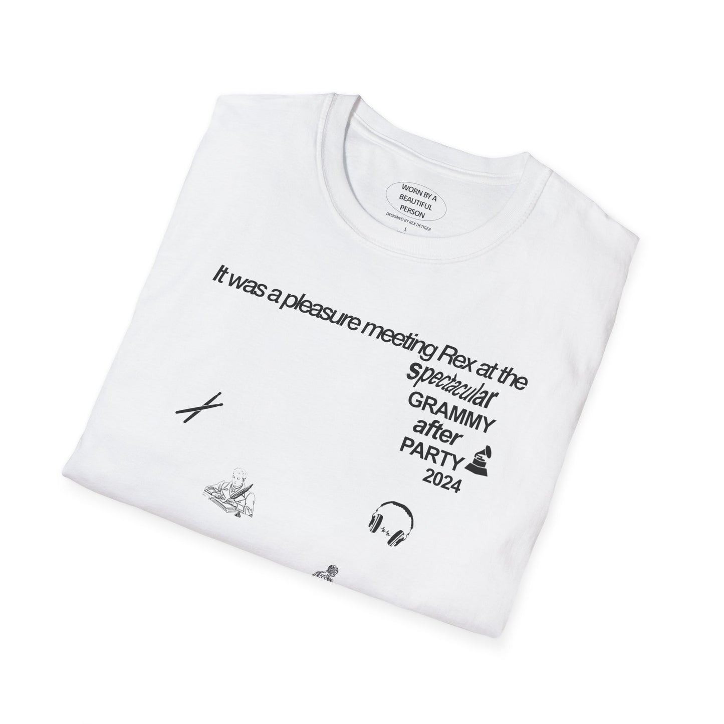 It was a pleasure meeting Rex at the spectacular Grammy After Party 2024 - Unisex Softstyle T-Shirt