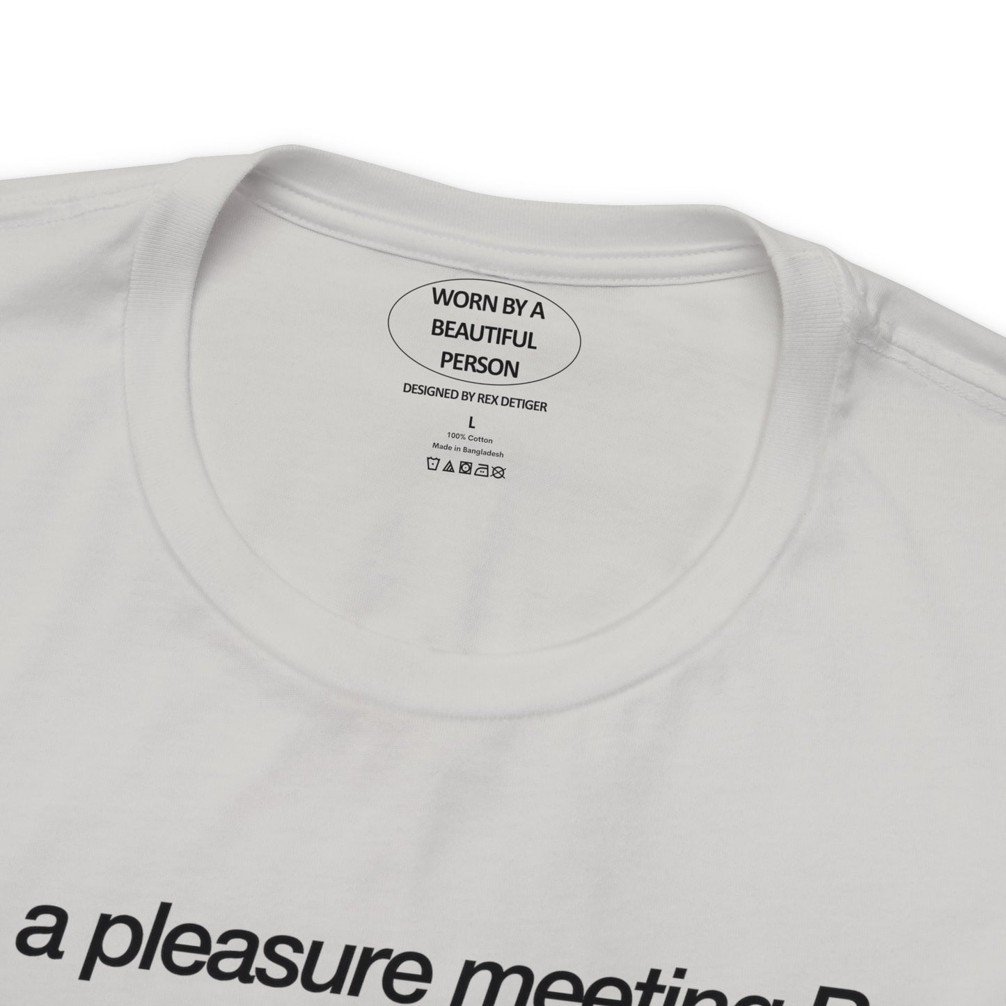 It was a pleasure meeting Rex at the SHOW in LONDON - Unisex Jersey Short Sleeve Tee