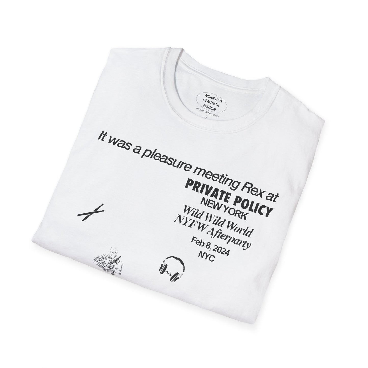 It was a pleasure meeting Rex at the Private Policy NYFW Party - Unisex Softstyle T-Shirt