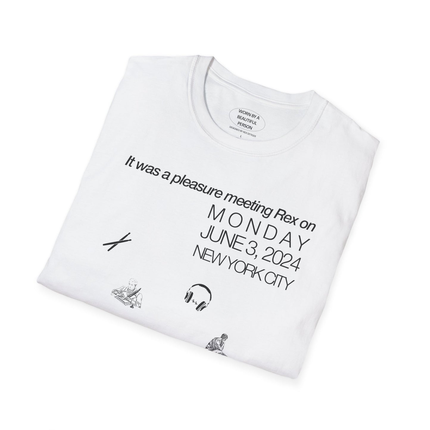 It was a pleasure meeting Rex Monday June 3 2024 - Unisex Softstyle T-Shirt