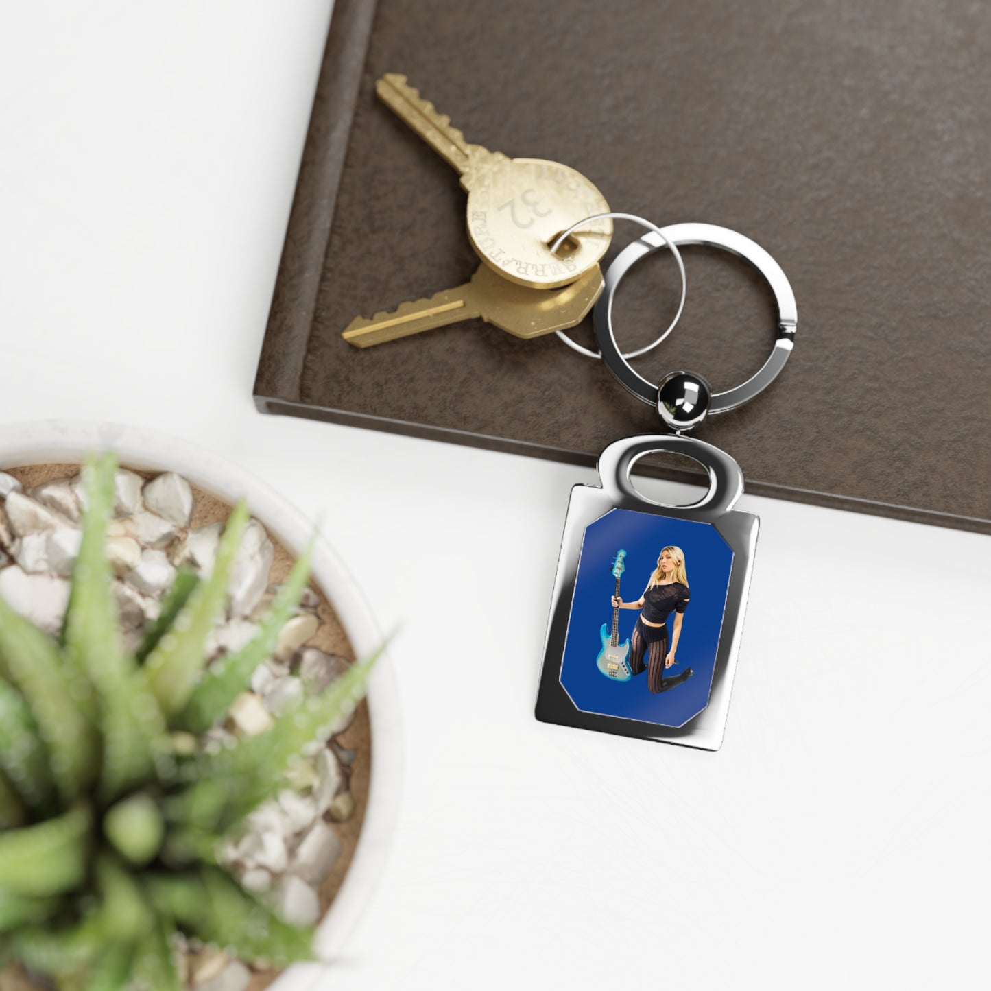 Blu and Her Bass Keychain