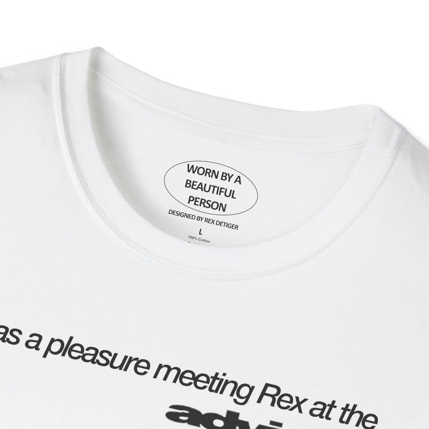 It was a pleasure meeting Rex on the ADVISRY studio where Genius is made BK NY - Unisex Softstyle T-Shirt
