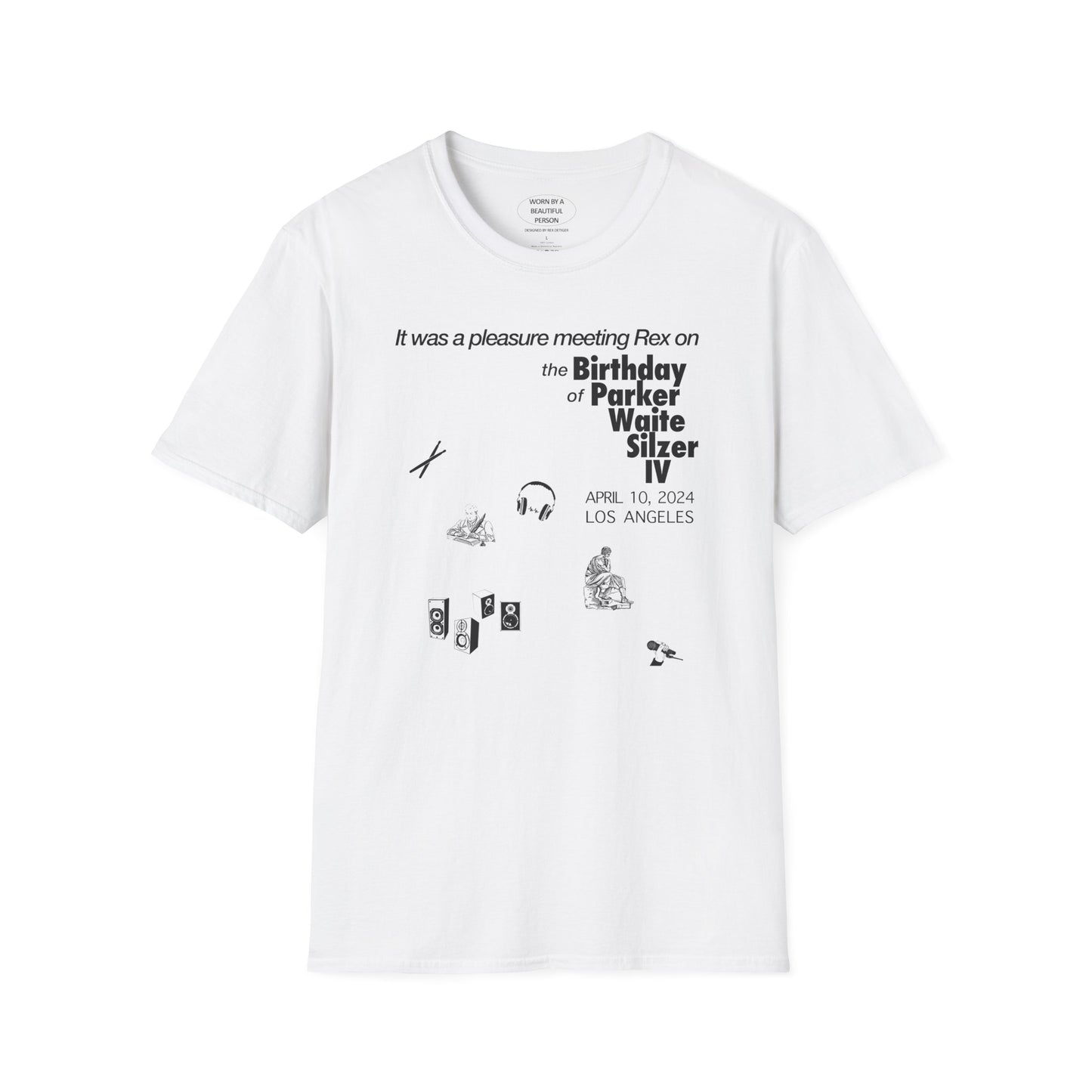 It was a pleasure meeting Rex on Parker's Birthday - Unisex Softstyle T-Shirt