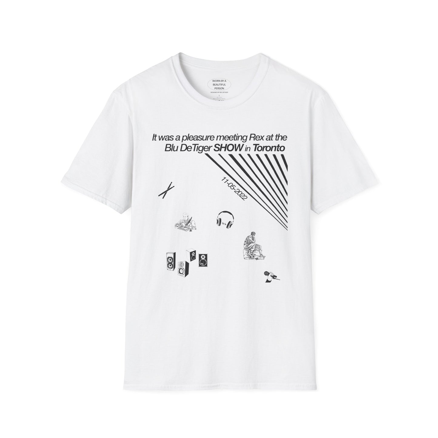 It was a pleasure meeting Rex at the Blu DeTiger show in Toronto  - Unisex Softstyle T-Shirt