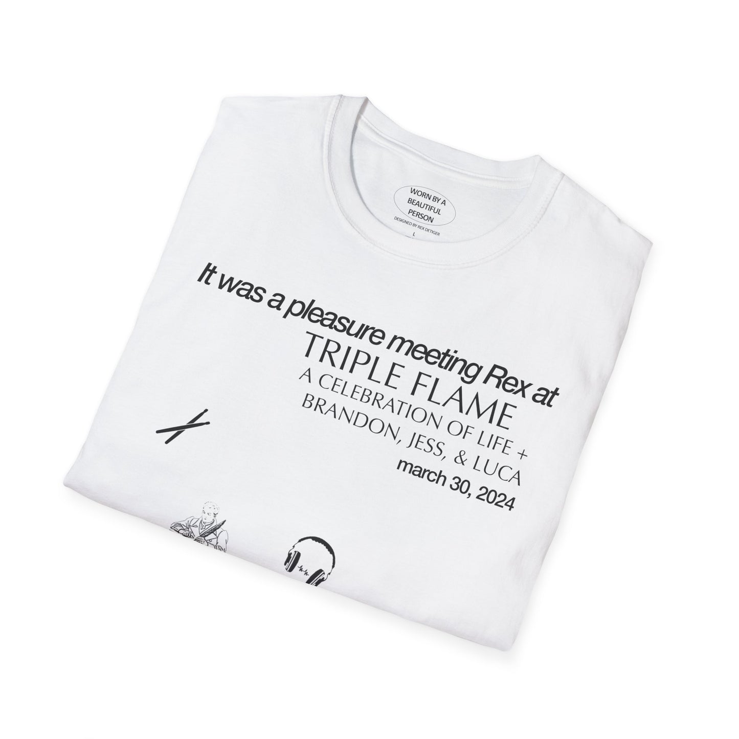 It was a pleasure meeting Rex at Triple Flame - Unisex Softstyle T-Shirt